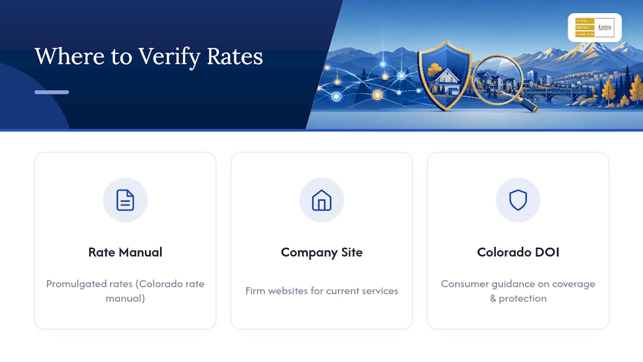 Where to Verify Rates and Company Details — overview diagram