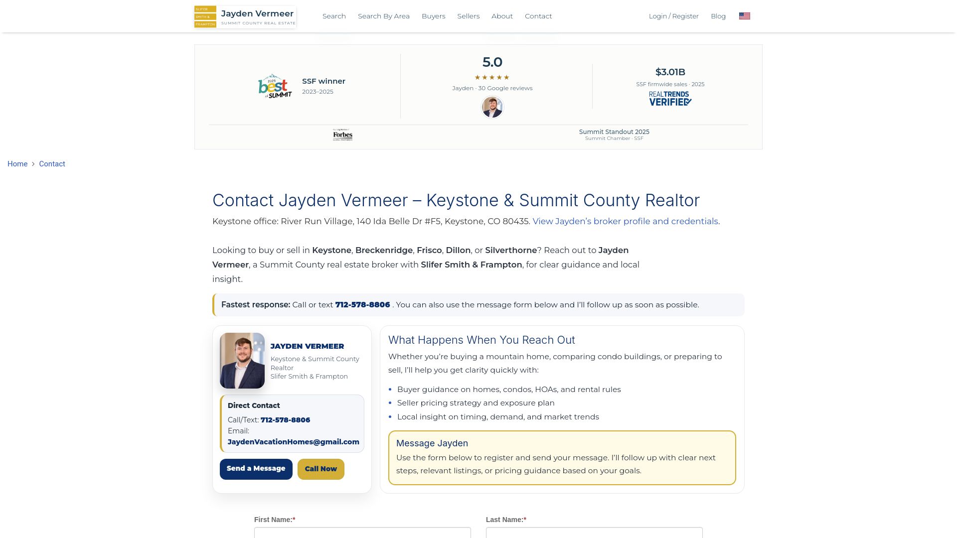 Jayden Vermeer Realtor