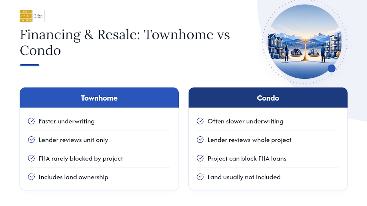 Financing and Resale: Where Ownership Type Shows Up — overview diagram