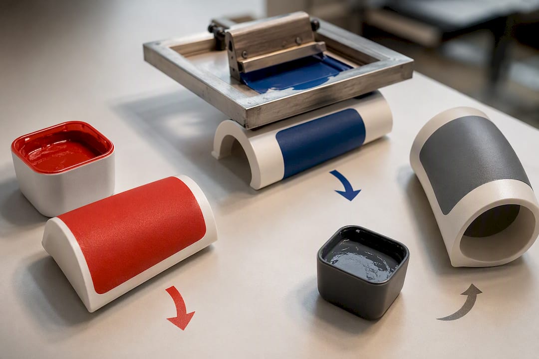 Stampa serigrafica con colori spot