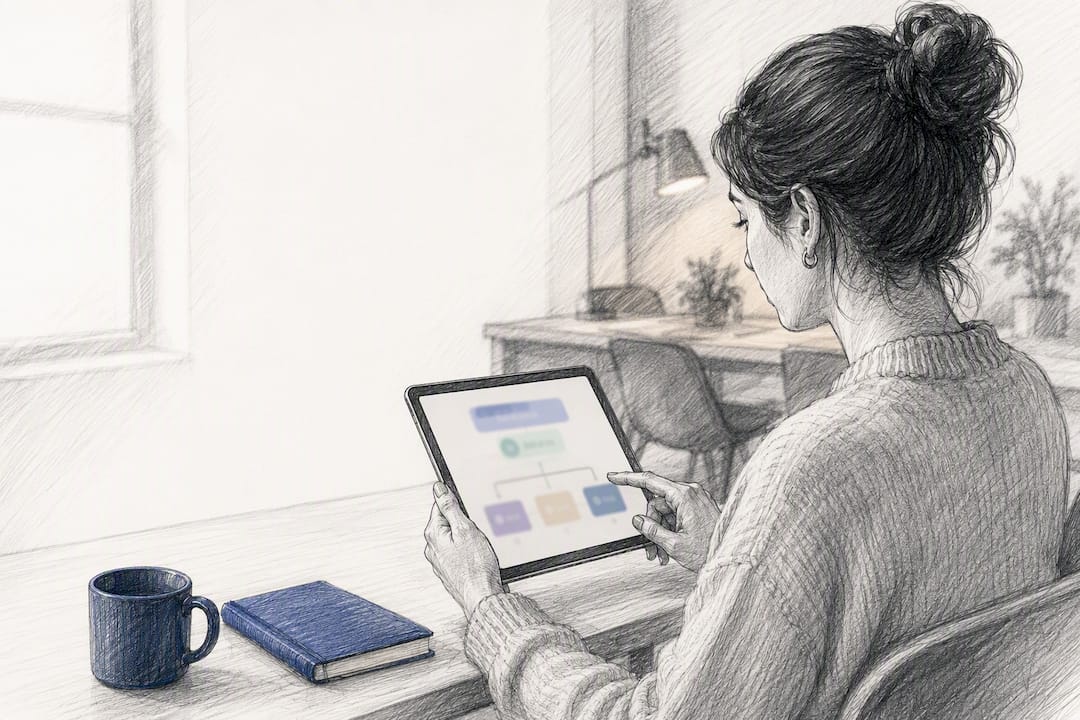 Créatrice en train de configurer une automatisation d'emails