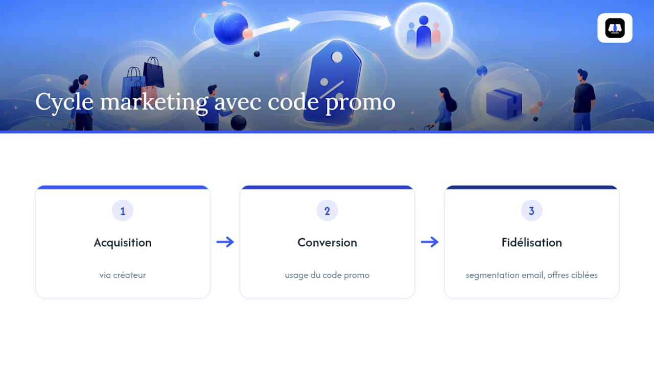 Cycle d’acquisition, conversion et fidélisation grâce aux codes promo