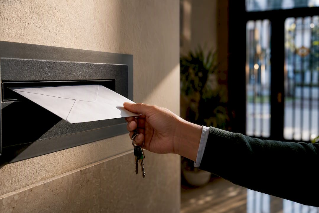 Hand posting written insurance notice