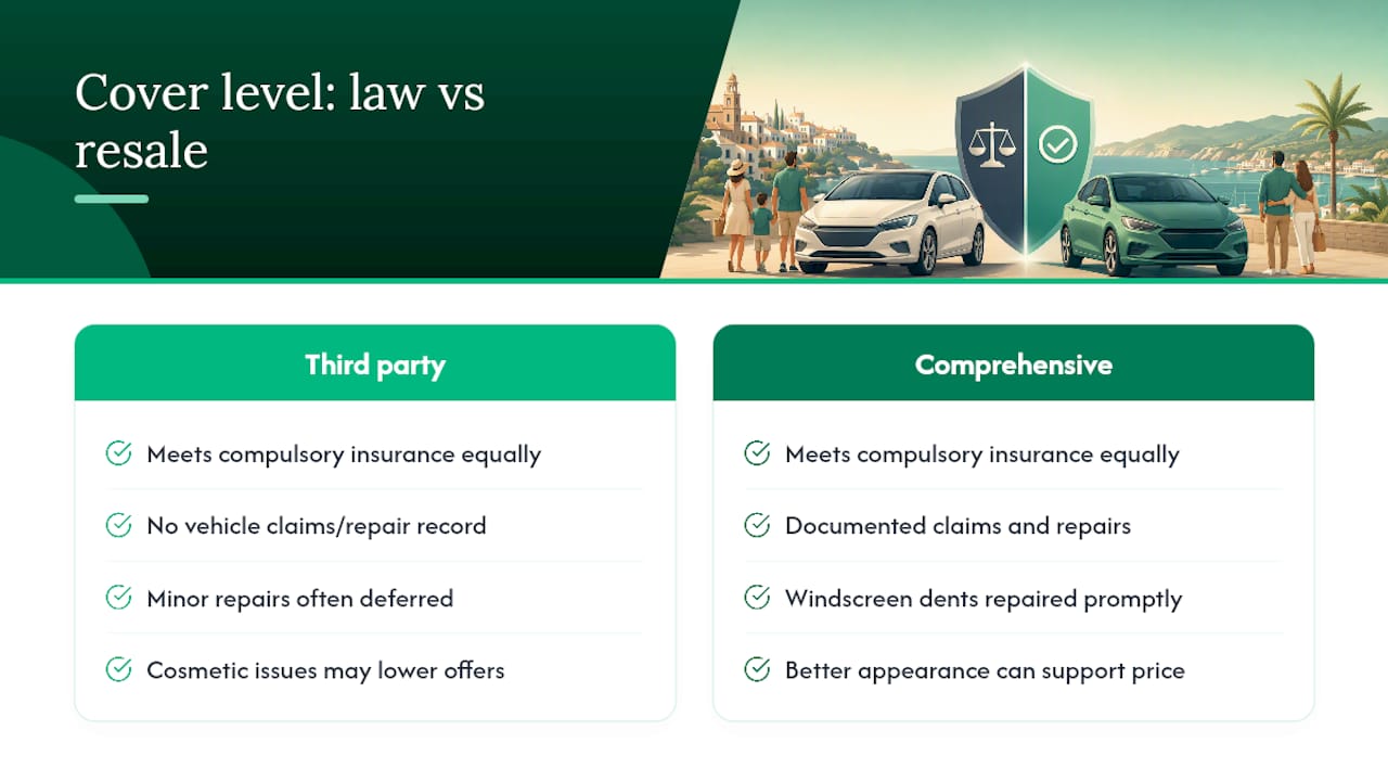 Does your cover level affect resale value or legal compliance? — overview diagram