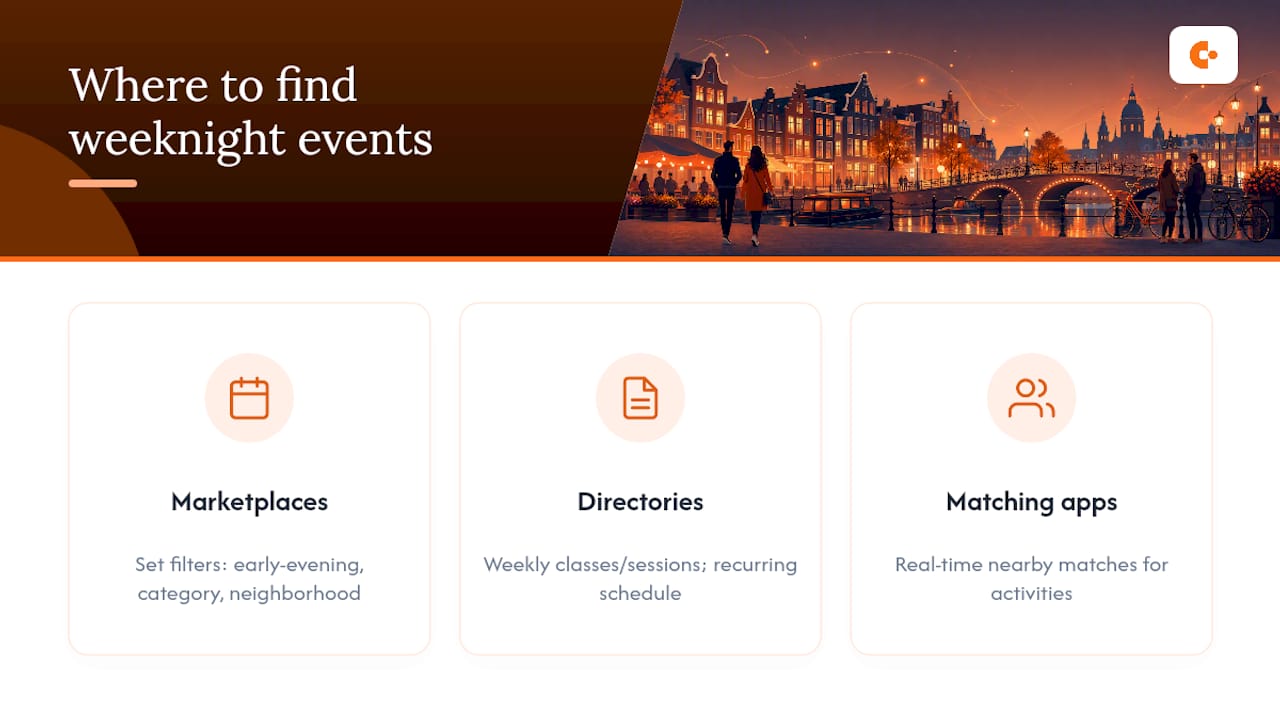 Three sources and filters for finding events