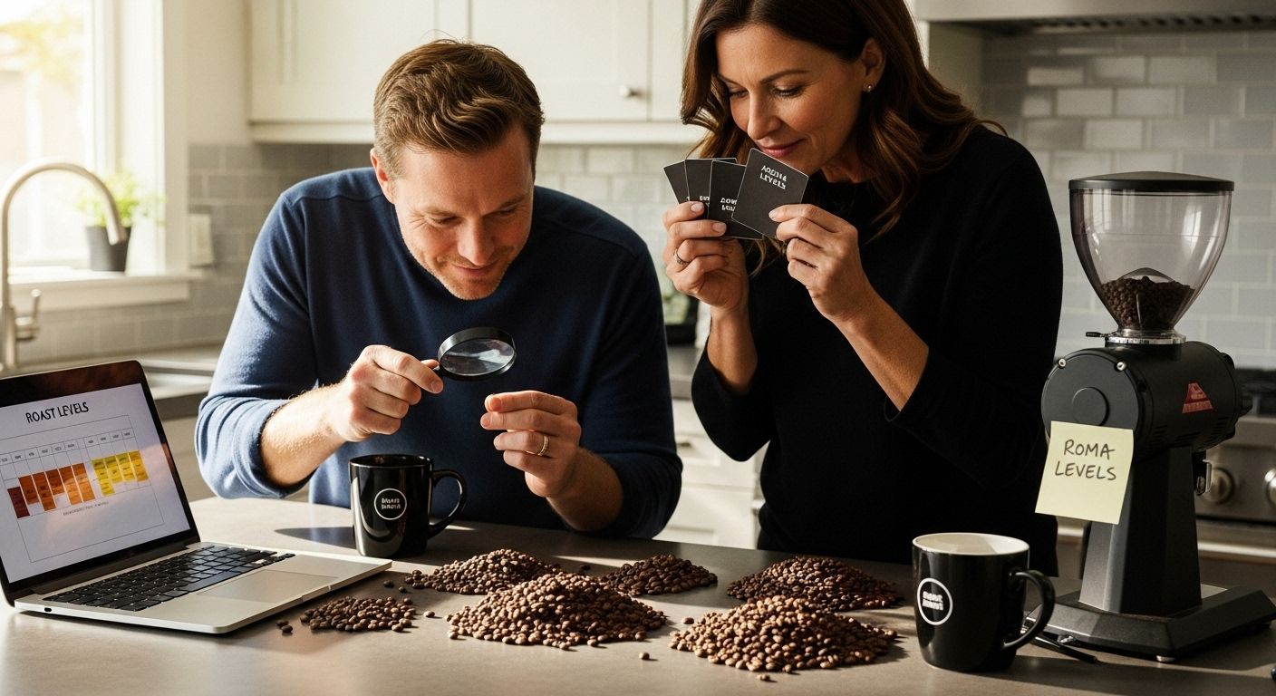 roast level coffee selection