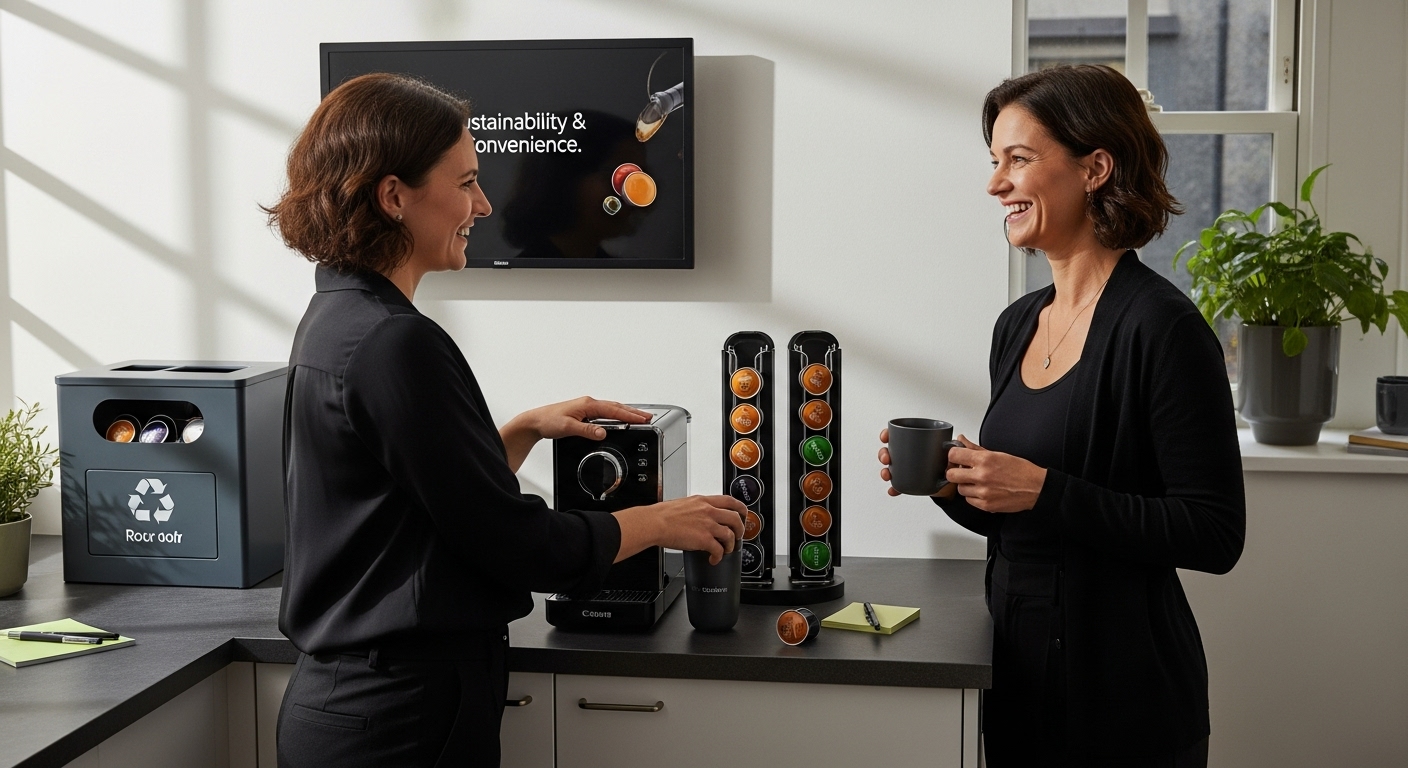 sustainable coffee capsule office