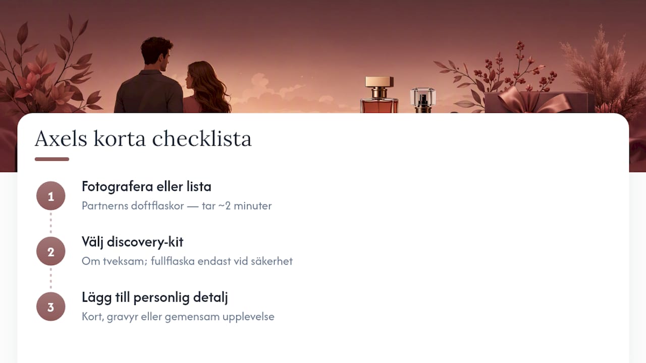 Checklist for choosing a perfume as a gift