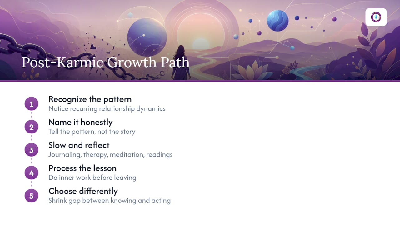 Personal Growth After A Karmic Relationship — overview diagram