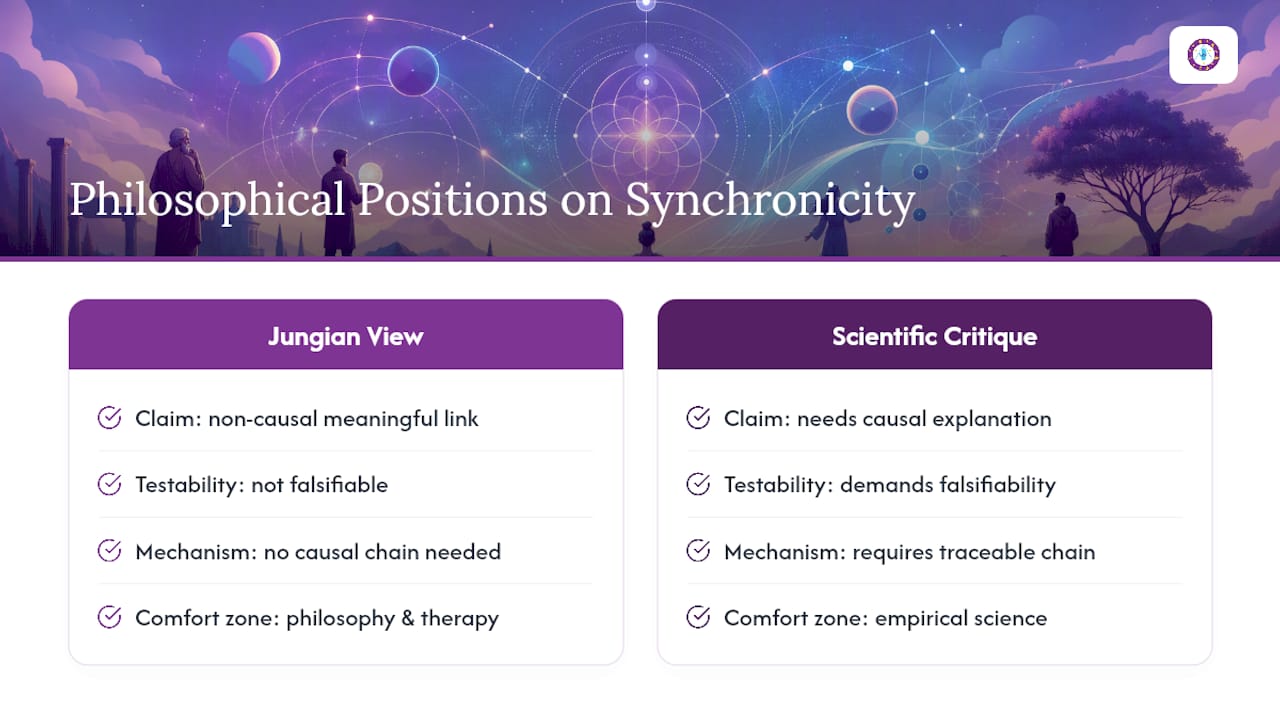 Does Synchronicity Prove the Universe Has a Plan? The Philosophical Debate — overview diagram