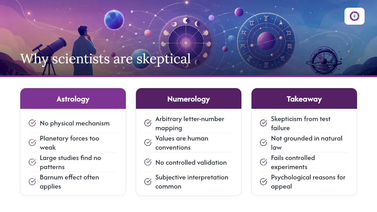 Why Scientists Remain Skeptical of Both Systems — overview diagram