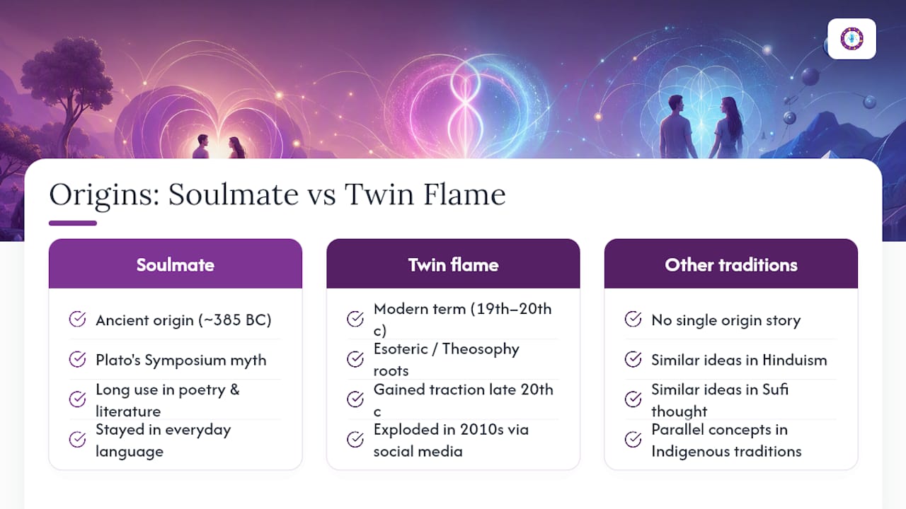 Where Do the Ideas of Twin Flames and Soulmates Come From? — overview diagram