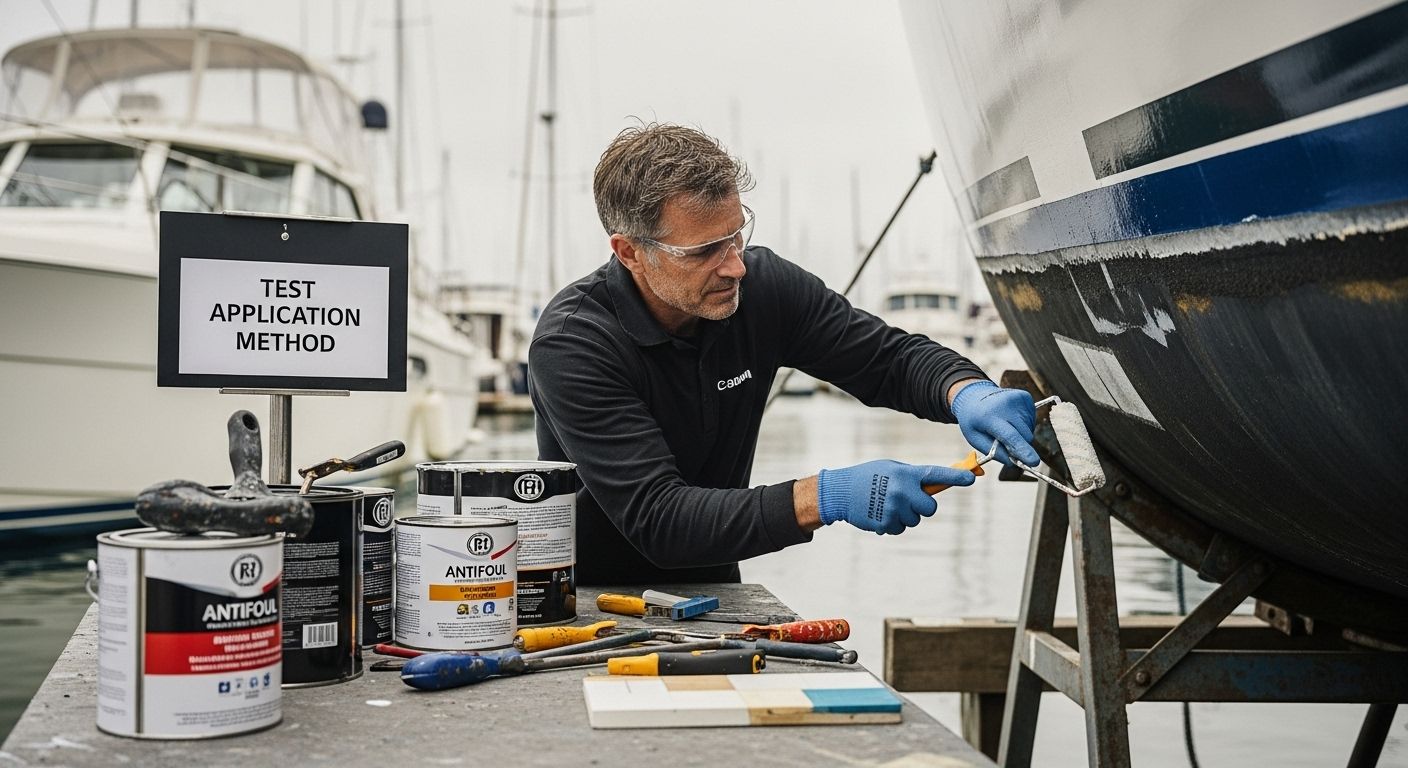 applying antifoul paint