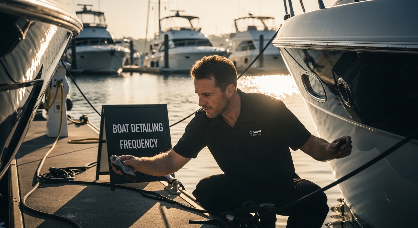 boat cleaning frequency marina