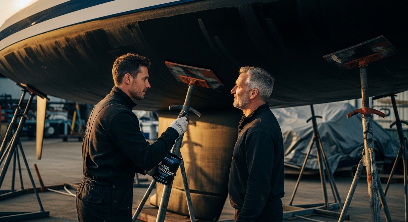 antifouling paint boat application