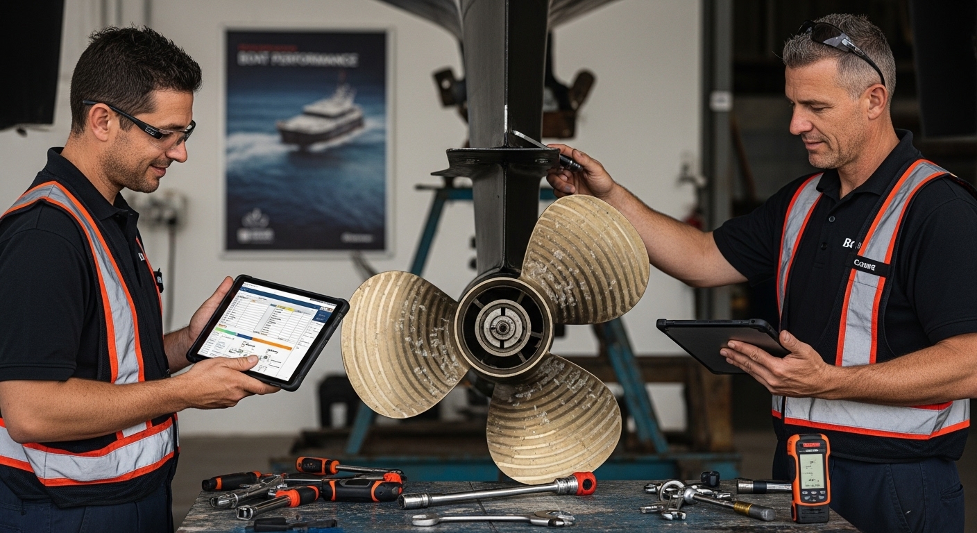 boat propeller maintenance shipyard