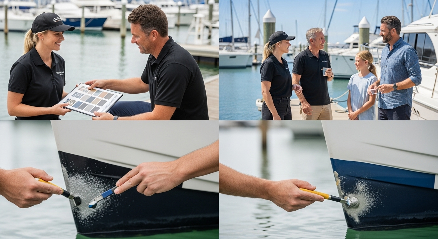 antifoul types, Gold Coast marina, boat maintenance