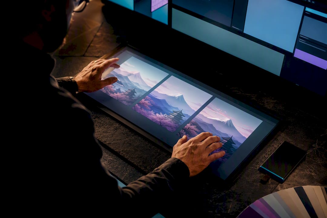 Specialist comparing localized image exports