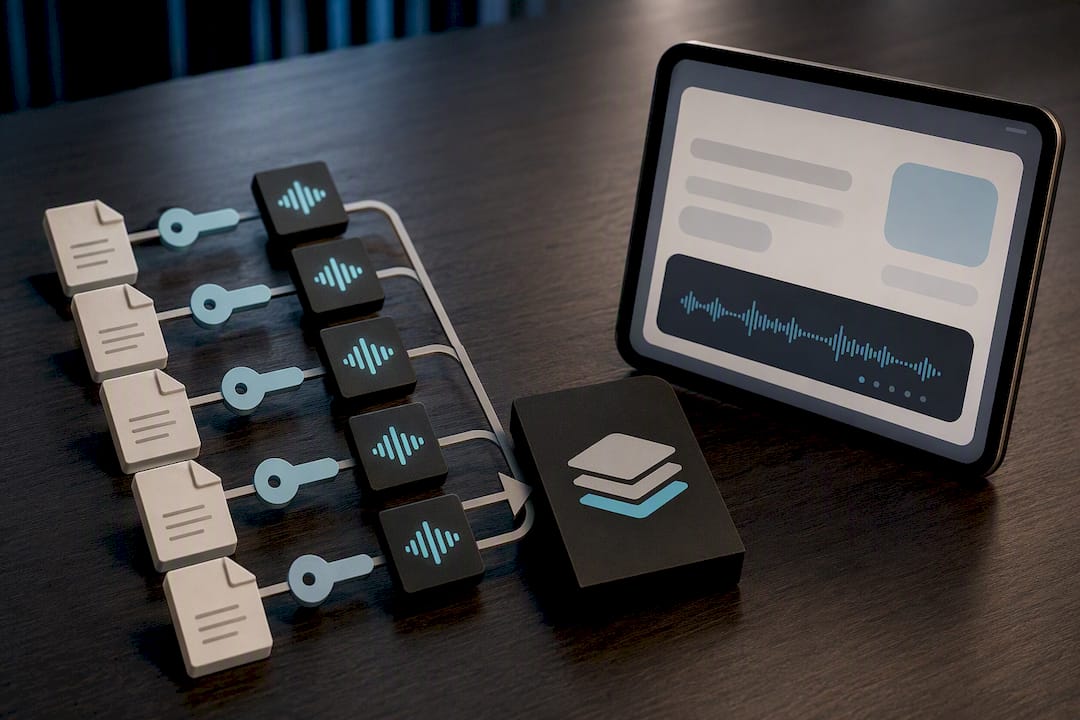 Paired text and audio localization package