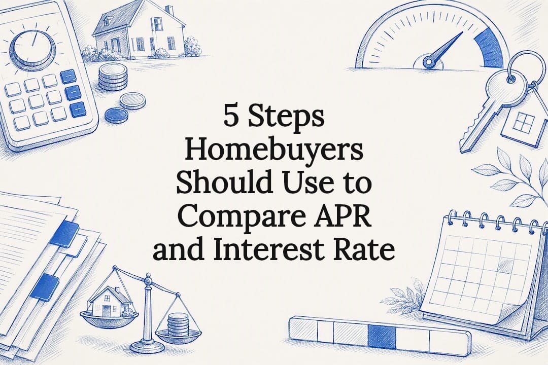 APR and interest rate comparison title card