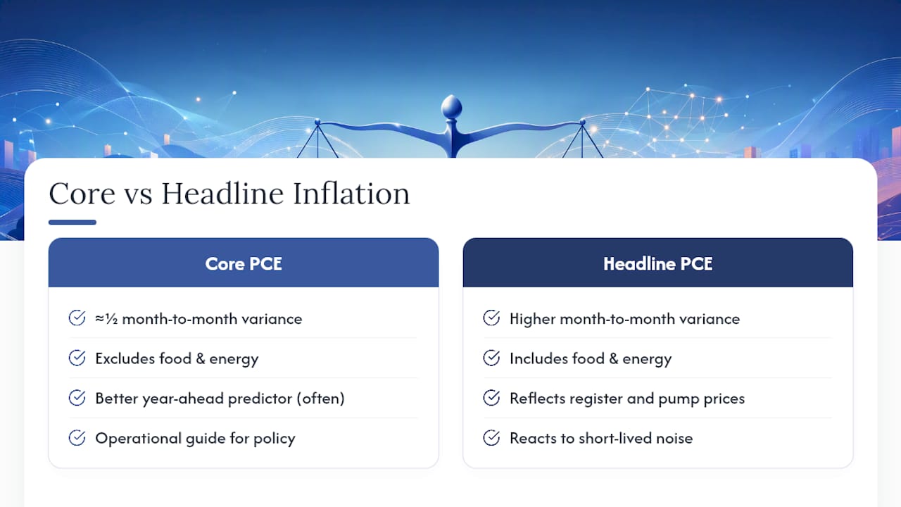 Headline vs Core Inflation: What the Data Actually Shows — overview diagram