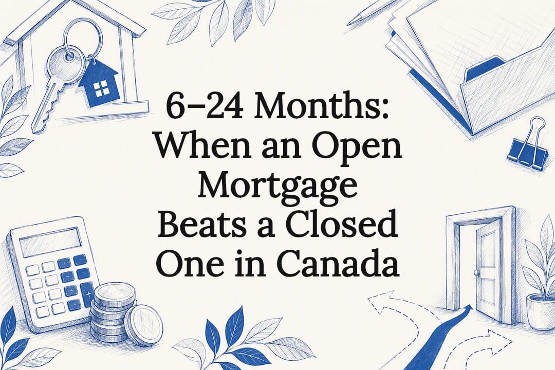 Decorative open versus closed mortgage title card