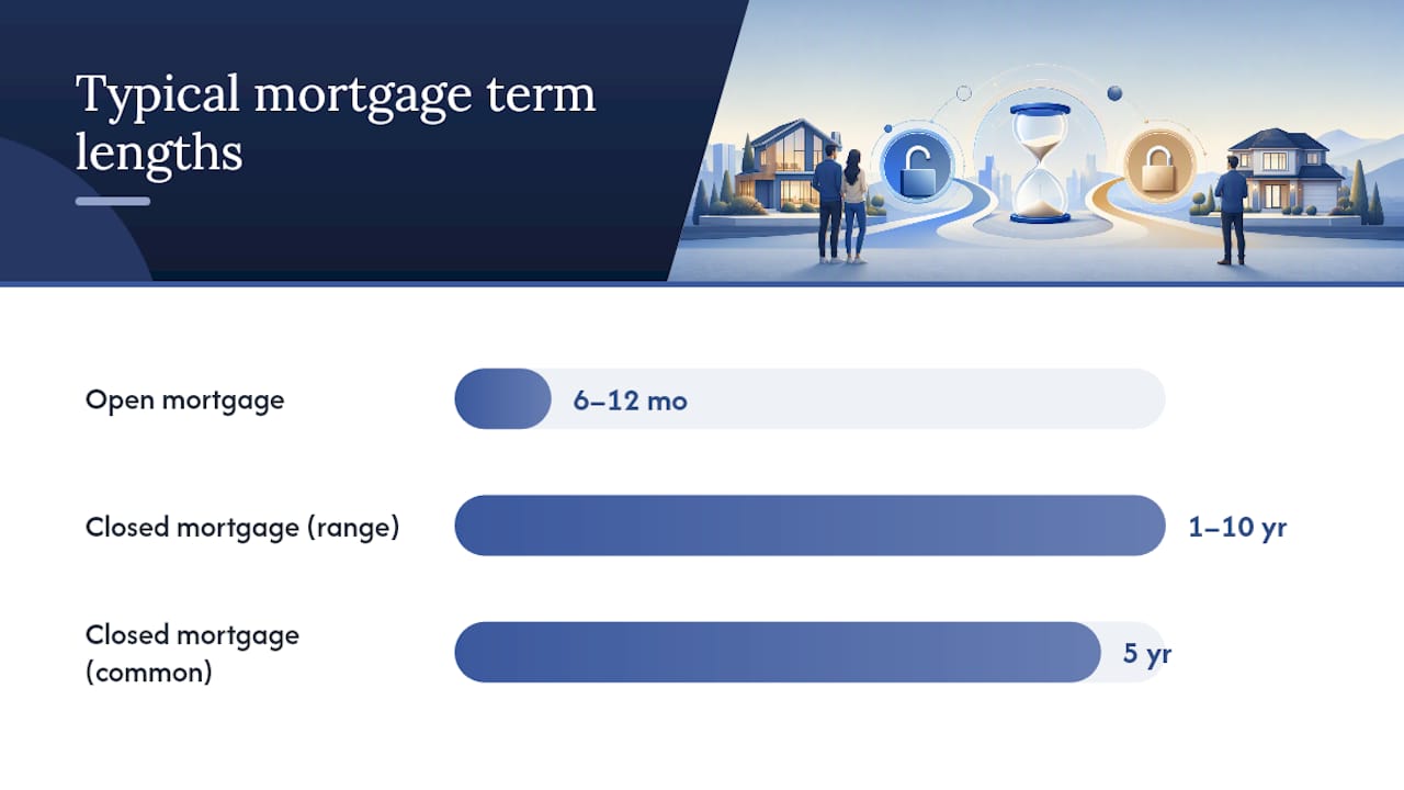 Open and closed mortgage feature comparison