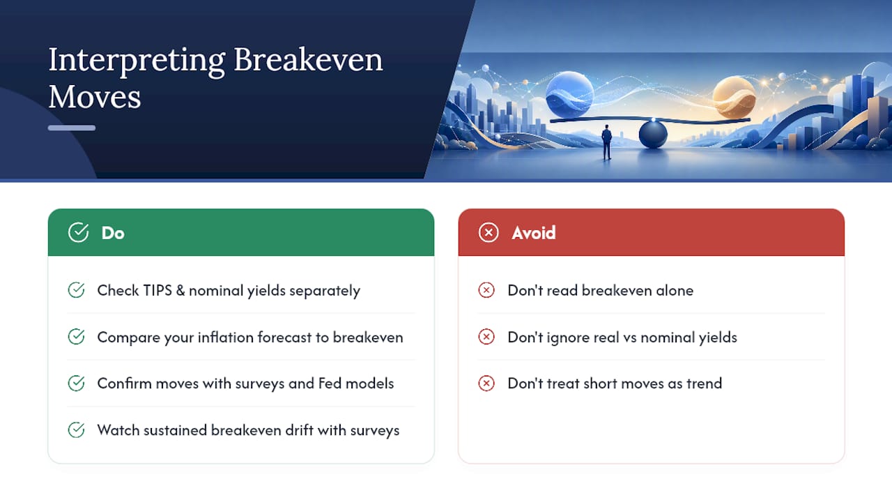 Reading Breakeven Moves: What They Tell Investors and Policymakers — overview diagram