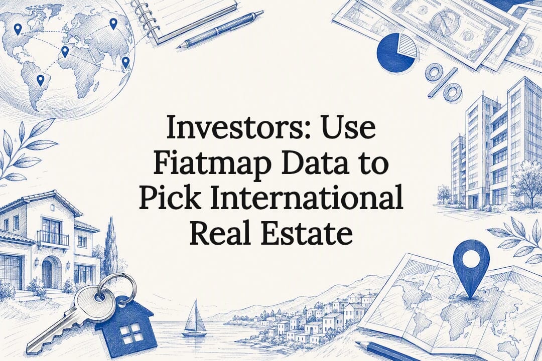 International real estate investment title card