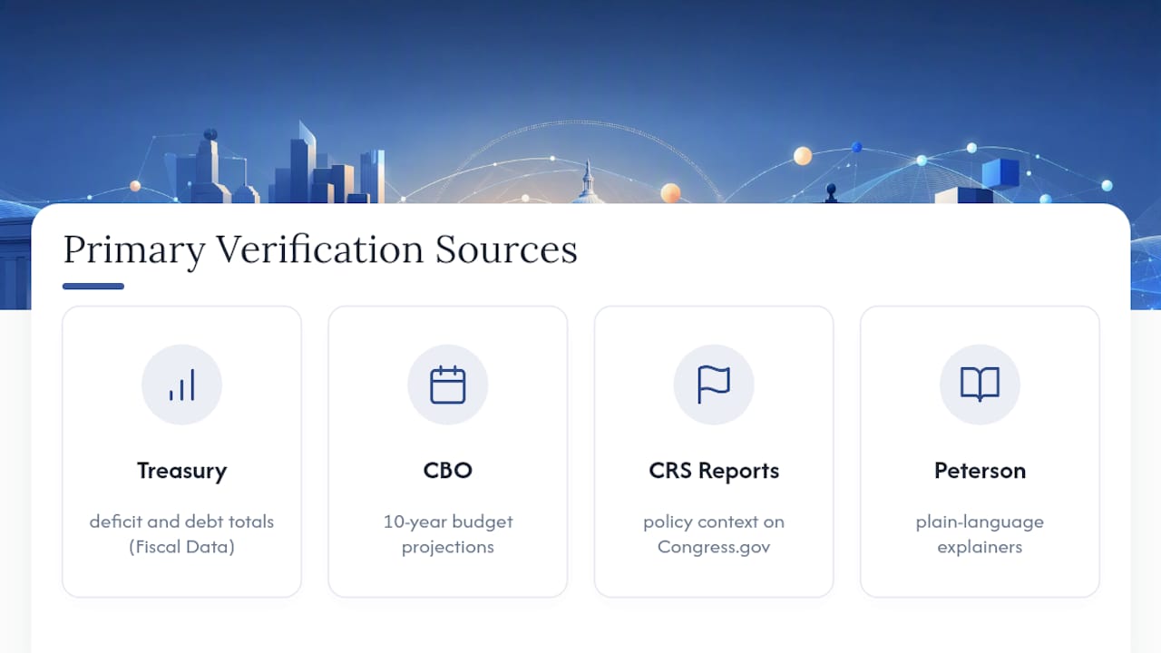 Primary Sources for Verifying These Numbers — overview diagram