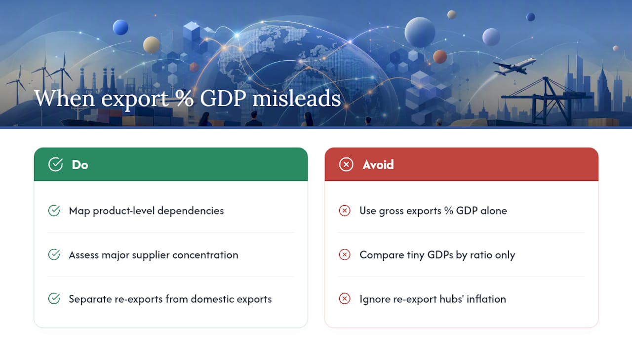 When Does Export Share of GDP Give a Misleading Picture? — overview diagram