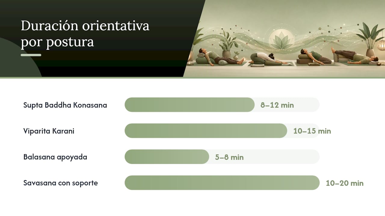 Posturas clave y cómo montar los soportes en casa — overview diagram