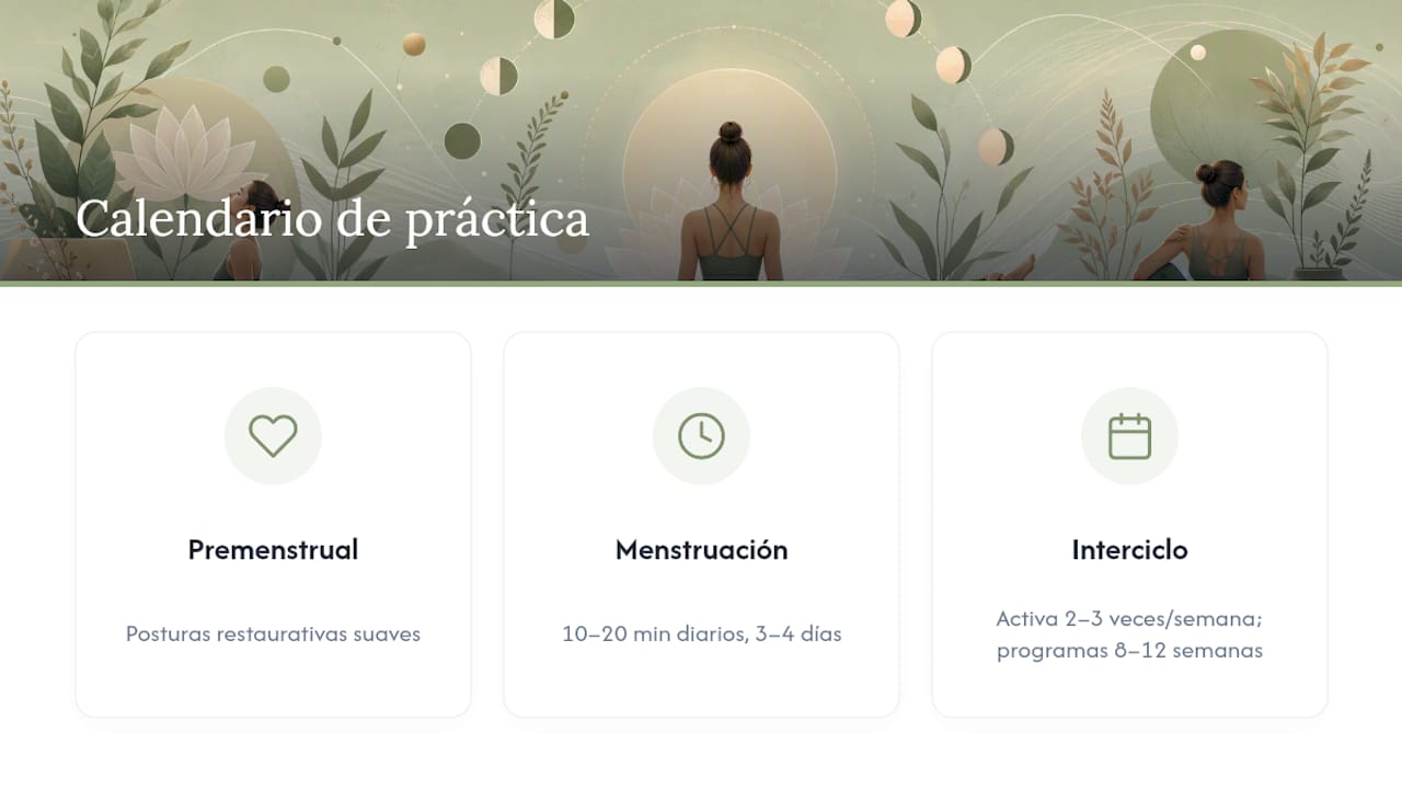 Frecuencia del yoga según el ciclo menstrual
