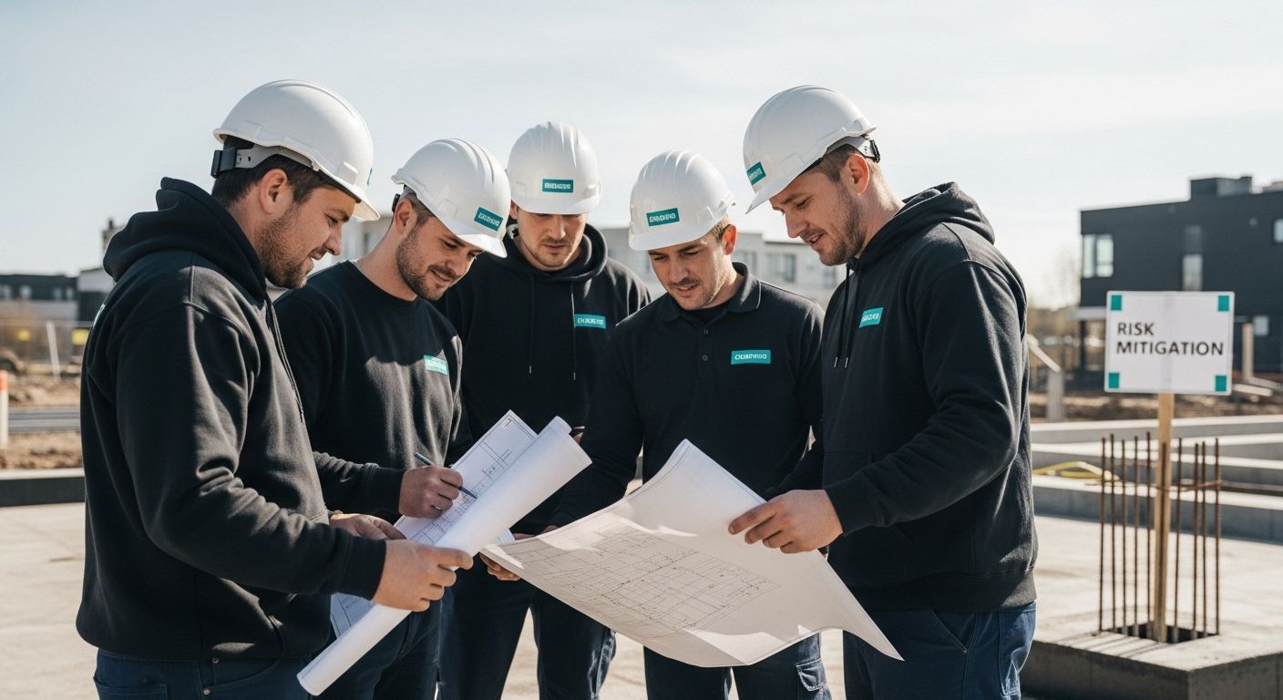 waterproofing professionals on site