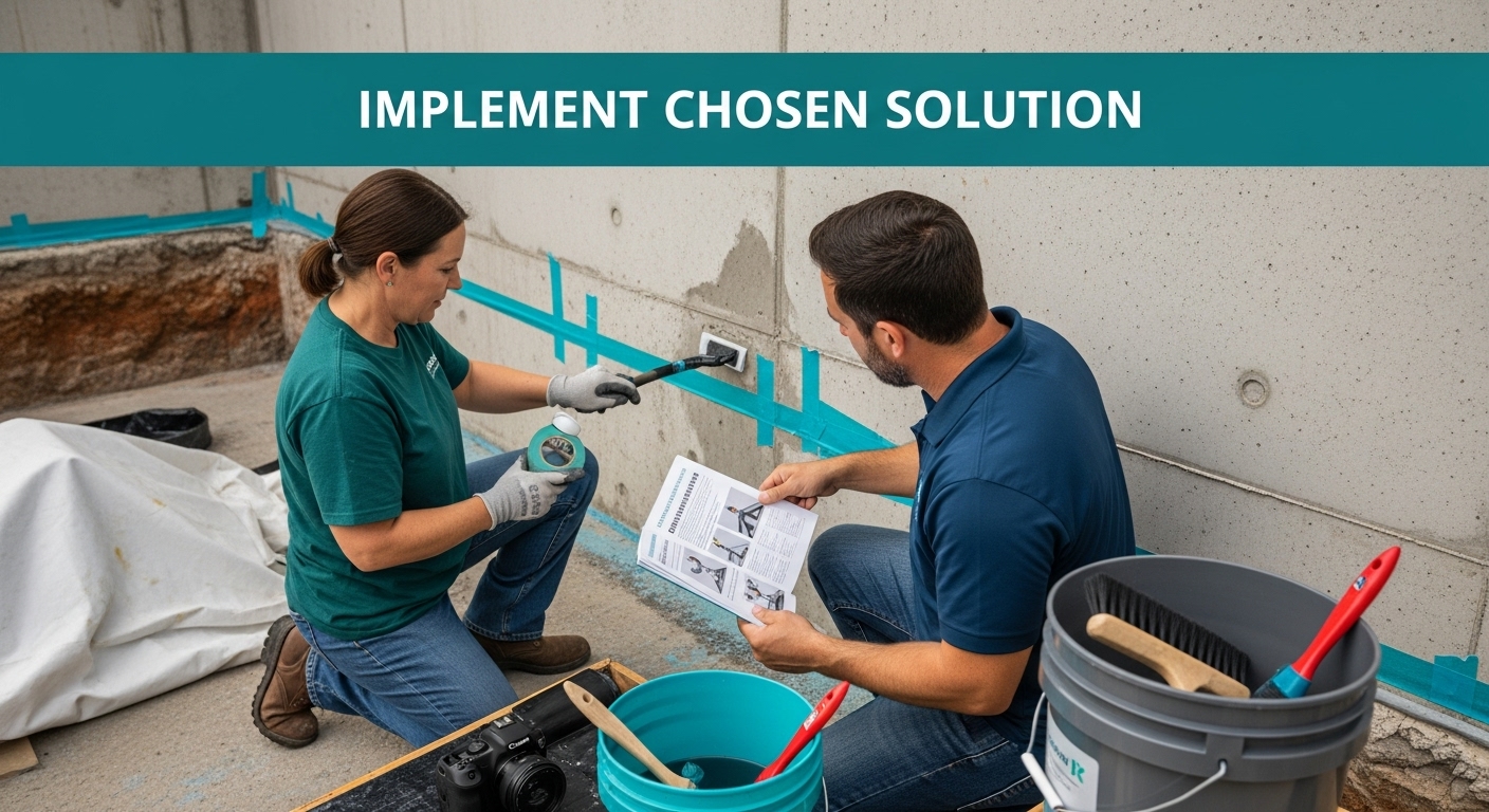 implement waterproofing solutions
