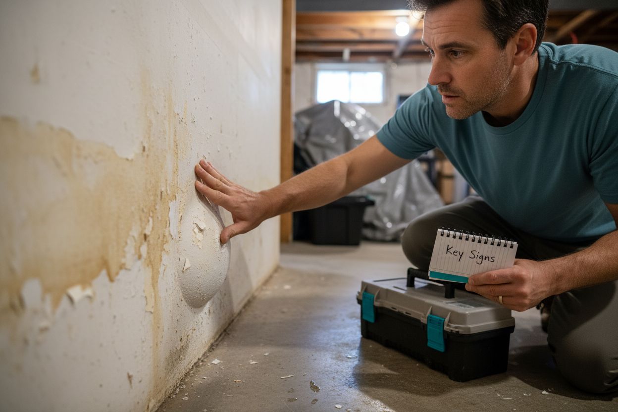 waterproofing failure signs