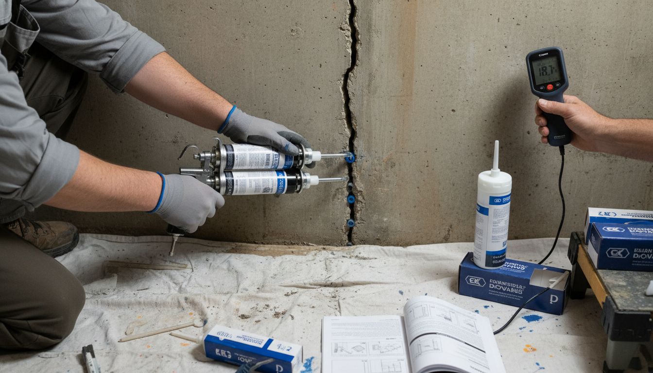 crack injection repair