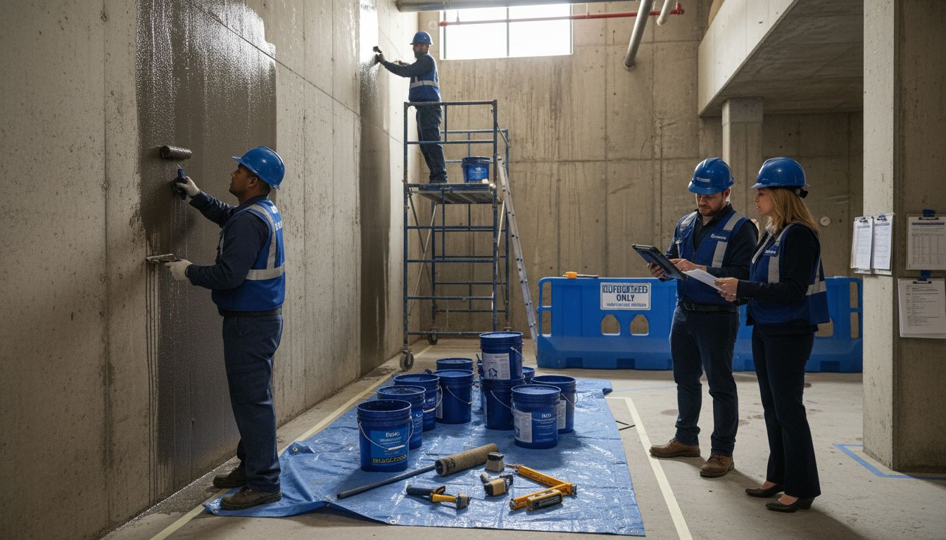 commercial waterproofing process