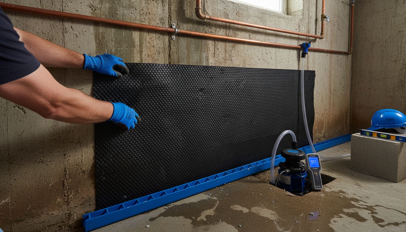 cavity drainage system installation