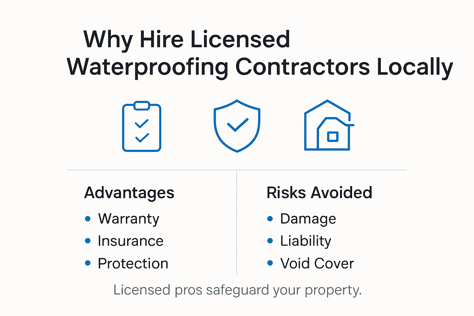 Infographic on contractor benefits and risks