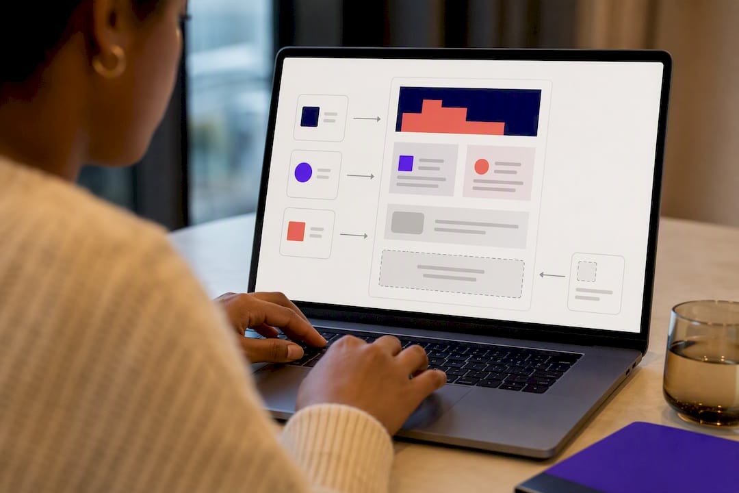 Illustration of personalized email content blocks