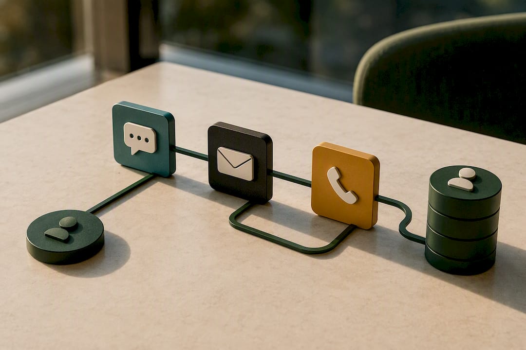 Customer journey across multiple channels