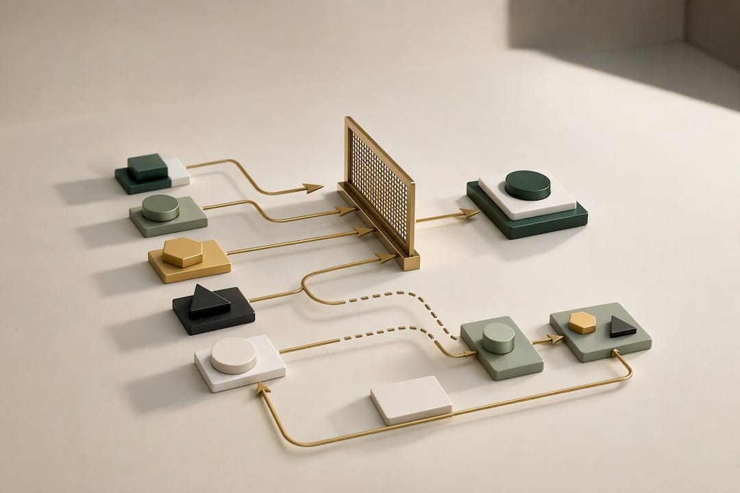 Identity records passing through reversible matching gates