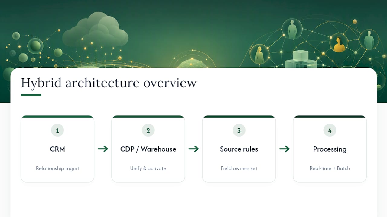 Hybrid architecture for unified customer data