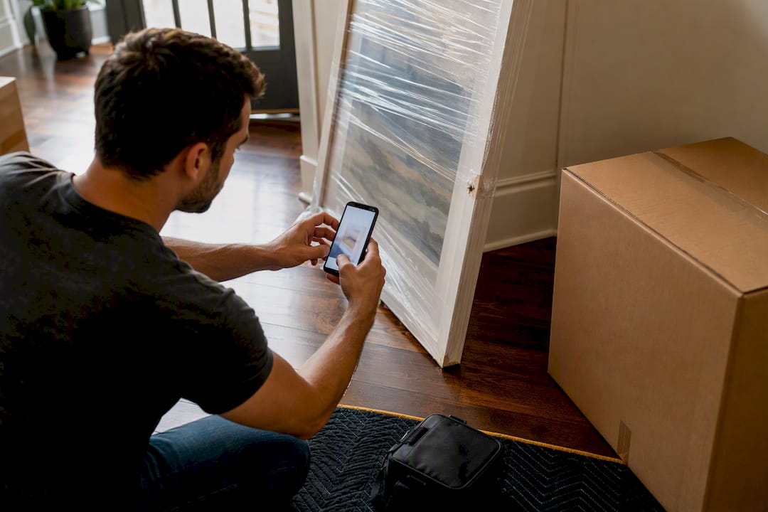 Photographing damage after a move