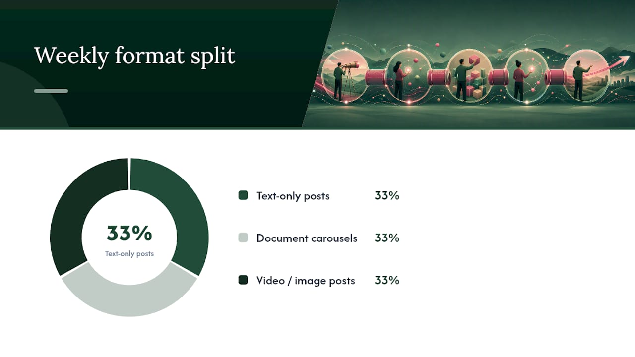 Choosing the Right Format for Each Type of Post — overview diagram