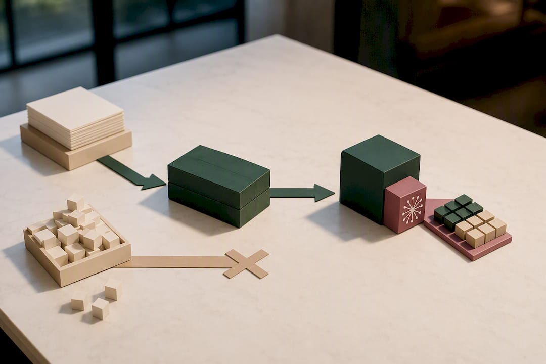 Structured workflow feeding AI automation