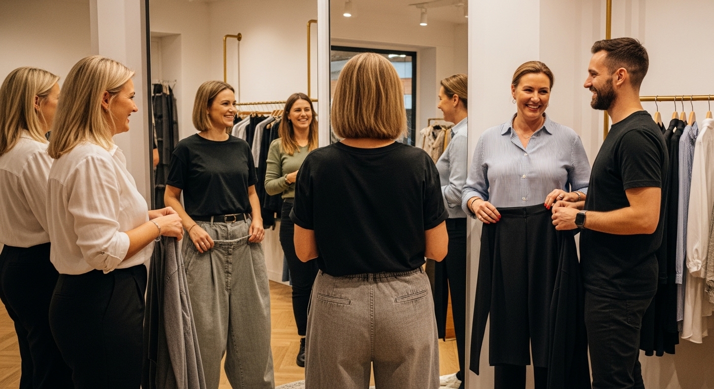 oversized ρούχα επιλογή fitting
