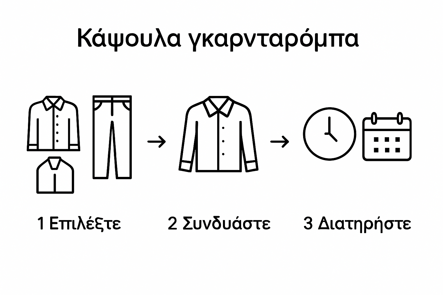 Infographic: men’s capsule wardrobe steps