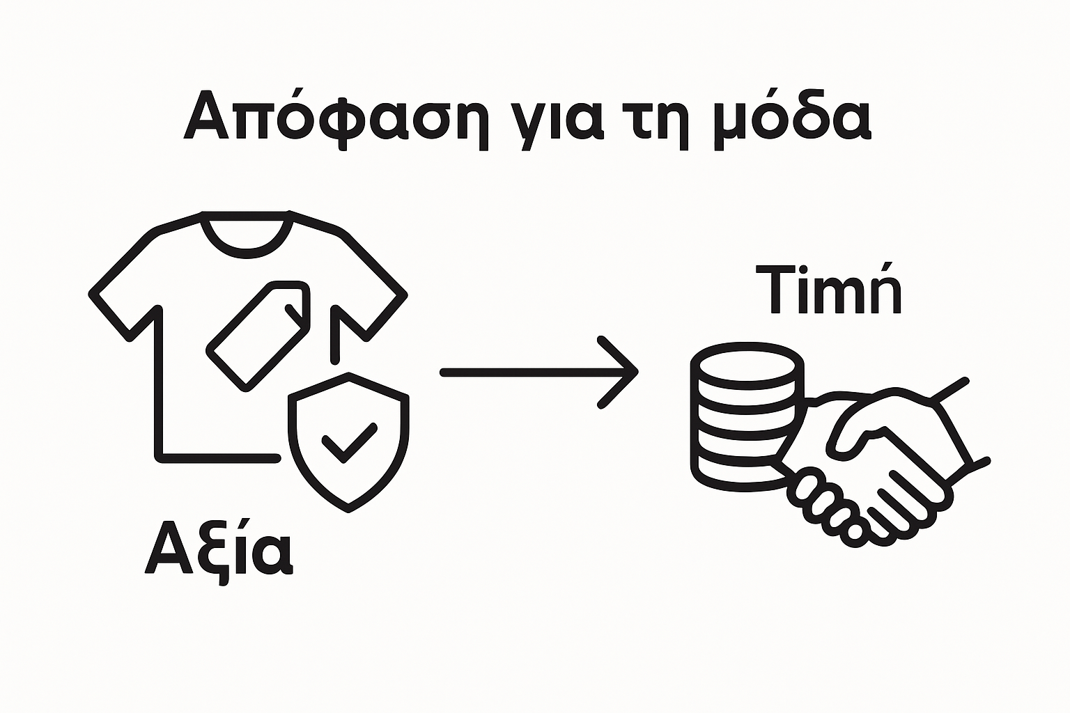 Γραφικό με βασικούς παράγοντες επιλογής: ποιότητα, τιμή και αξιοπιστία μάρκας